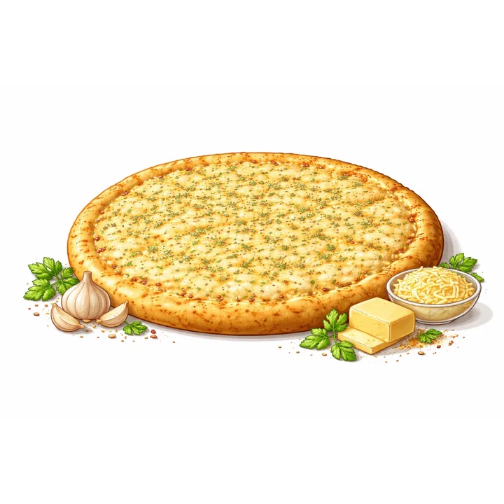 Garlic Pizza at Medici Pizzeria