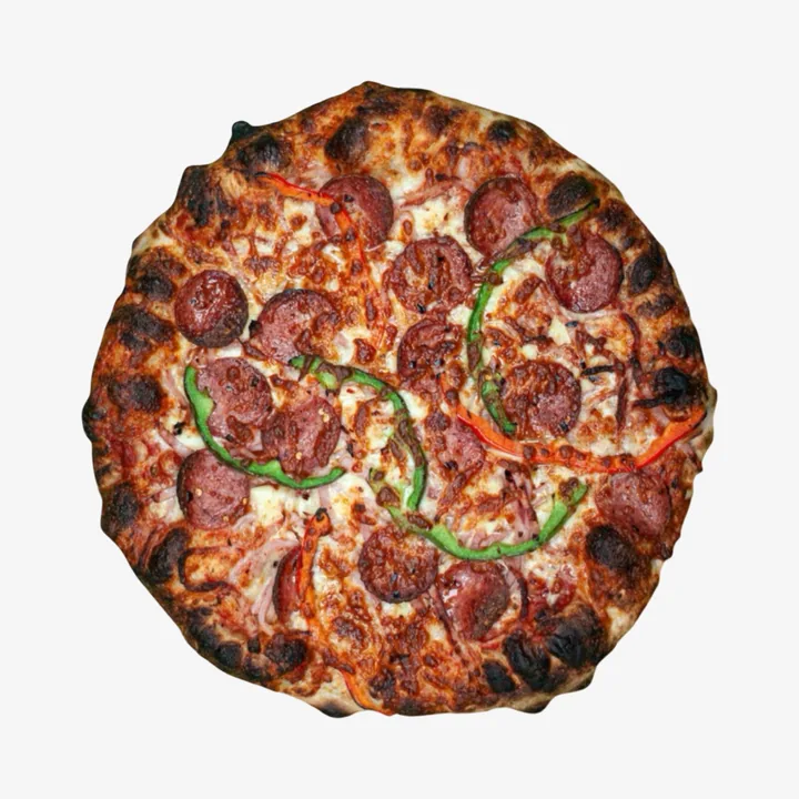 Pepperoni pizza at Medici Pizzeria