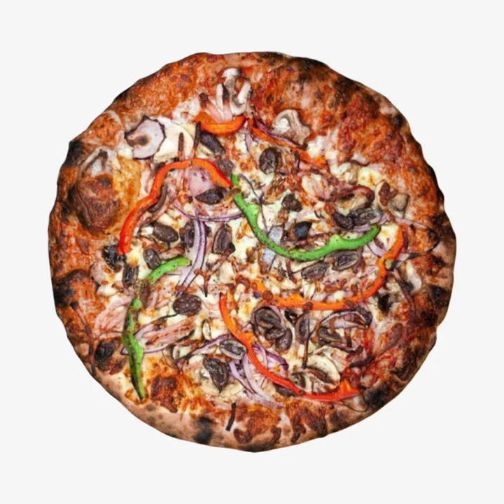 Vegetarian pizza at Medici Pizzeria