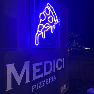  Medici Pizza Truck serving hot pizza at a Hobart event  